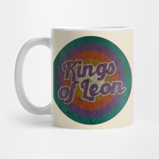 Kings of Leon  - Retro Circle - DESIGN -  Vintage Mug
